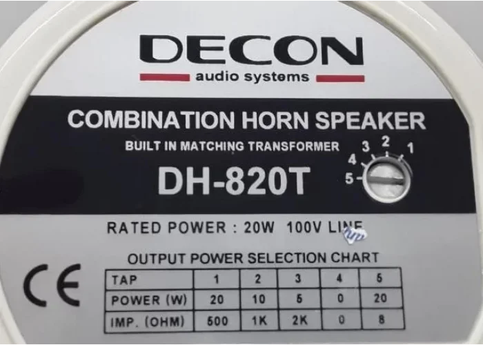 Decon DH-820T 20W/100V Horn Hoparlor, Tab Seçenekli