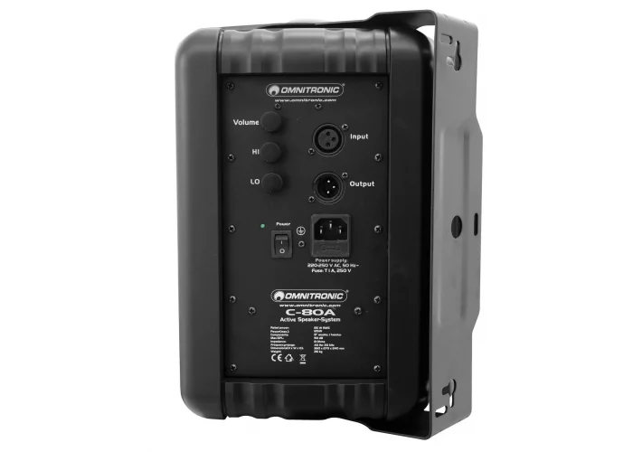 Omnitronic C80A 8 Aktif Duvar Hoparlör (Siyah / Beyaz)