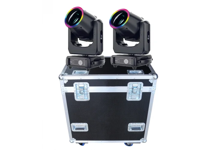 Qube Lighting Mini Beam 230 Beam Moving Head (Çift + Case)