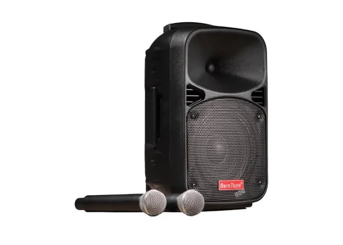 Baretone MAX15 15 Taşınabilir Ses Sistemi | 260W Çift El Kablosuz Mikrofonlu | USB, Bluetooth