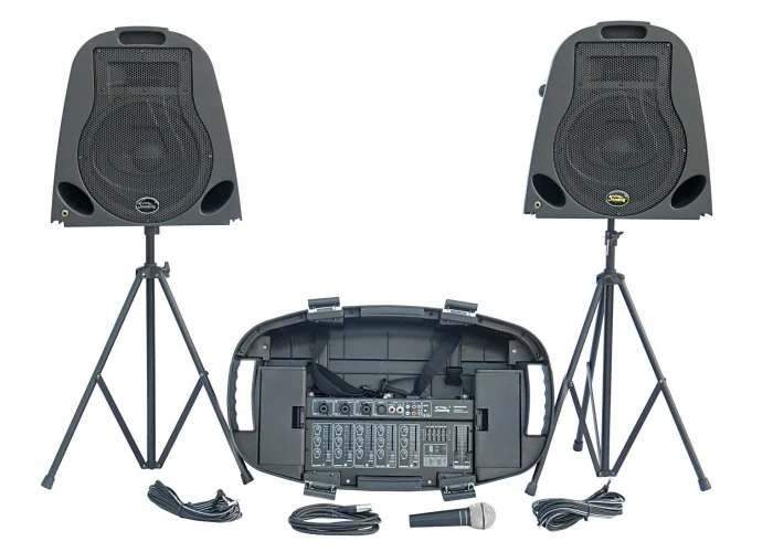 Bots LC-S200 Aktif Compact Bavul tipi Taşınabilir Ses Sistemi, 2x10 400W 220V (taşıma case çatlak)