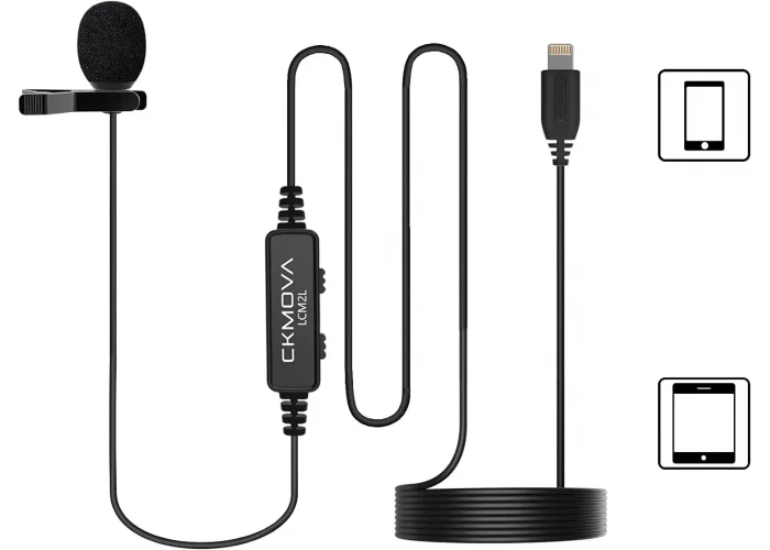 CKMOVA LCM2L Iphone Ipad ve IOS için Lightning Girişli Yaka Mikrofonu