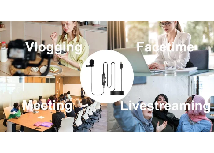 CKMOVA LCM2L Iphone Ipad ve IOS için Lightning Girişli Yaka Mikrofonu