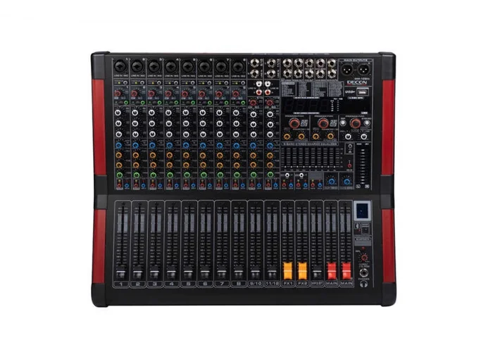 Decon DMP-122FX 12 Kanal Power-Mixer 2x500W 2xEFX Bluetooth USB