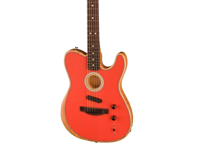 Fender Limited Edition Acoustasonic Player Telecaster Gülağacı Klavye Fiesta Red Elektro Akustik Gitar