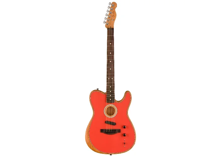 Fender Limited Edition Acoustasonic Player Telecaster Gülağacı Klavye Fiesta Red Elektro Akustik Gitar