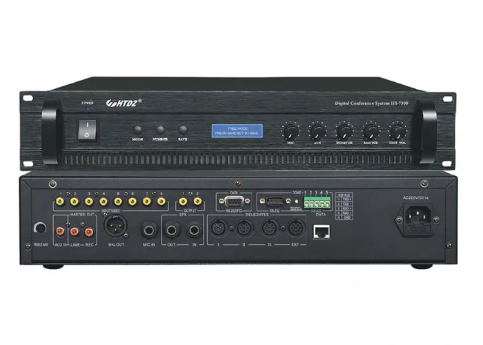 HTDZ HT-7300 Dijital Konferans Merkez Ünite, Konferans + Video Takip + Oylama