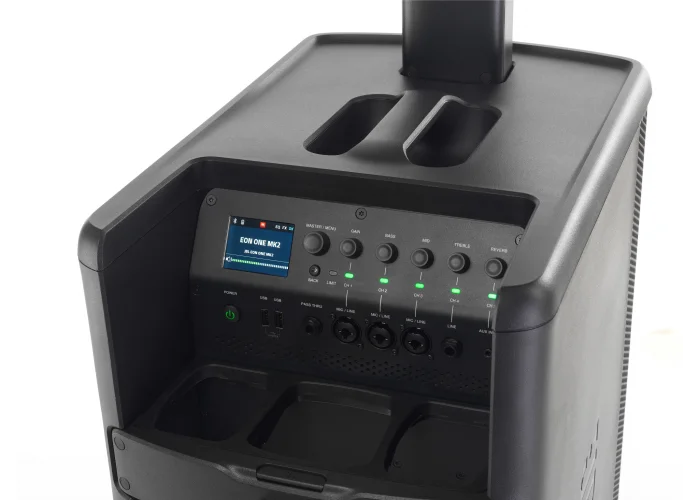 JBL EON ONE MK2 Vertical Array Müzik Sesistemi 10 Sub+8x2 Şarjlı Taşınabilir Ses Sistemi 1500W 123-dB