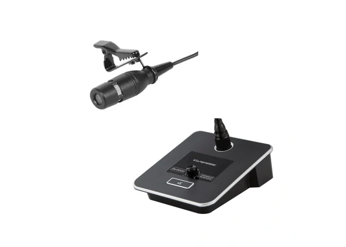 K.Meister KL-03T Volüm Ayarlı Yaka Mikrofonu, 3-metre kablo ile, Phantomlu Condenser Mikrofon