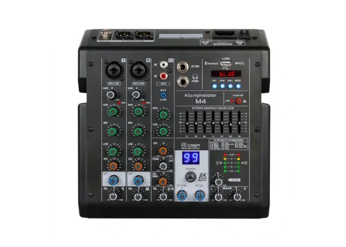K.Meister M4 4 Kanal Dec Mikser, BT/USB/REC