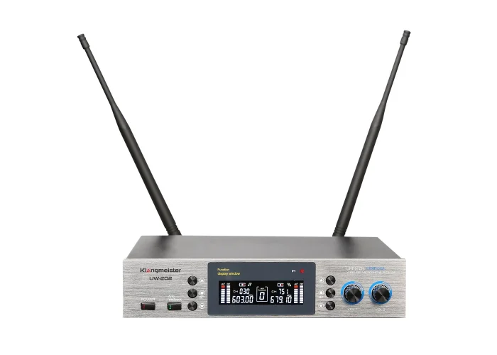 K.Meister UW-202EY EL+YAKA Kablosuz Mikrofon Seti | 2x380 Kanal | Anti-Feedback