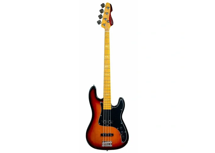 Markbass MB GV 4 Gloxy Serisi Akçaağaç Klavye 3-Ton Sunburst Bas Gitar
