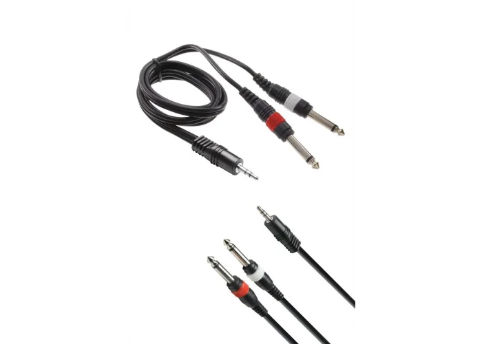 Roxtone K13520 Aux / Audio Kablo 20 metre 2x6.3mm Mono to 3.5mm stereo