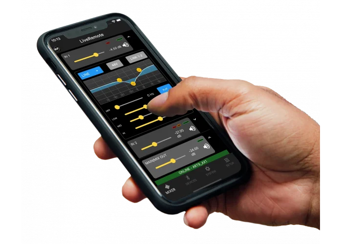 RCF ART 912-AX 12 Bluetooth Aktif Hoparlör & Mixer 2100W 130-dB APP Kontrol