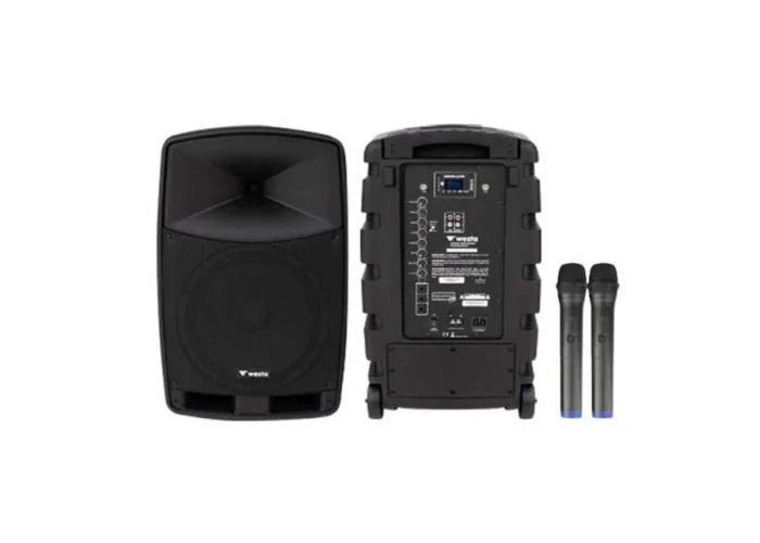 WESTA WAP-15505 15 Bataryalı Portatif Hoparlör EKO USB Bluetooth 400W