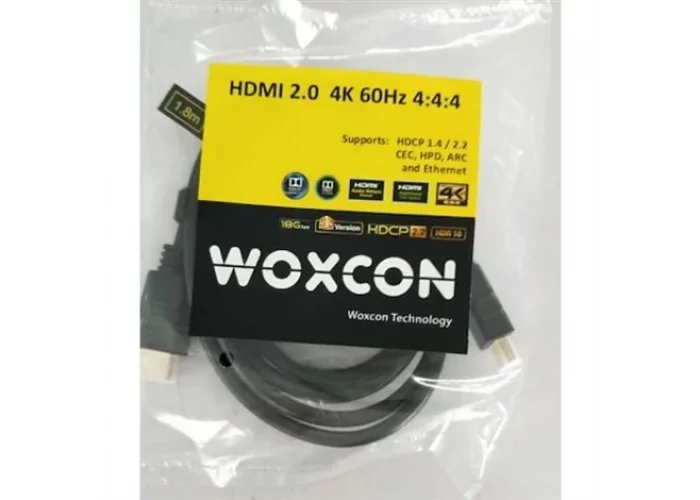 Woxcon WX-HDMI20-005 HDMI Kablo, 4K @ 60Hz 4:4:4 18G 5-metre