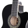 Barcelona LC 3900 CEQ BK Elektro Klasik Gitar