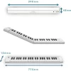 Blackstar Carry-on Folding Piano 49 Touch Tuşlu Taşınabilir & Katlanabilir Klavye (Beyaz)