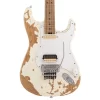 Charvel Henrik Danhage LE Signature Pro Mod So-Cal Style 1 Akçaağaç Klavye Beyaz Heavy Relic Elektro Gitar