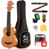 Donner Maun Tenor Ukulele Professional Tenor Ukelele Başlancıç Seti (Natural)