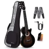Enya EUT-MOON 5-STRING/BK/EQ Tenor Ukulele w/Gigbag Dahil