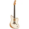 Fender American Acoustasonic Jazzmaster Abanoz Klavye Arctic White Elektro Akustik Gitar