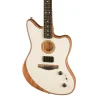 Fender American Acoustasonic Jazzmaster Abanoz Klavye Arctic White Elektro Akustik Gitar