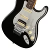 Fender American Ultra Luxe Stratocaster Floyd Rose HSS Gülağacı Klavye Mystic Black Elektro Gitar