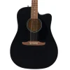 Fender California Debut Redondo CE Dreadnought Ceviz Klavye Siyah Elektro Akustik Gitar
