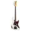 Fender Custom Shop 1961 Jazz Bass Heavy Relic Gülağacı Klavye Aged Olympic White Bas Gitar