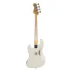 Fender Custom Shop 1961 Jazz Bass Heavy Relic Gülağacı Klavye Aged Olympic White Bas Gitar
