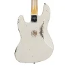 Fender Custom Shop 1961 Jazz Bass Heavy Relic Gülağacı Klavye Aged Olympic White Bas Gitar