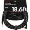 Fender Deluxe Düz/L Uç 5.5 Metre Siyah Tweed Enstrüman Kablo