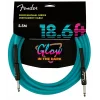 Fender Professional Glow in the Dark Cable 5.5 Metre Mavi Kablo