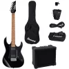 IBANEZ IJRX20U-BKN Elektro Gitar Paketi Gigbag & Aksesuar Seti Dahil