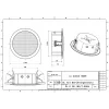 IC Audio DL-E 06-165/T-EN54 6,5 Tavan Hoparlörü 6W/3W/1.5W/100V