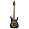 Jackson Pro Misha Mansoor Juggernaut HT7P Caramelized Akçaağaç Klavye Black Burst Burl 7 Telli Elektro Gitar