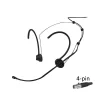 K.Meister Siyah Headset Mikrofon 4-pin Shure ve AKG ile uyumlu
