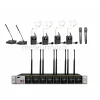 K.Meister UW-3810 8 Mikrofonlu Kablosuz Mikrofon Seti, 2 kürsü + 2 El + 4 Yaka + 4 Headset