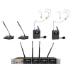 K.Meister UW-3425 4 Mikrofonlu Kablosuz Mix Set, 2 Yaka + Headset + 2 Masa Üstü