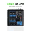 König KA-4701 2x350W 4 Kanal Power Mixer