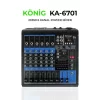 König KA-6701P 2x350W 6 Kanal Power Mixer