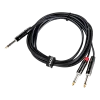 Kozmos KCL-317-3M Stereo TRS 6,35 - 2 x Mono TRS 6,35MM 3mt Kablo