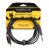 Kozmos KCL-319-3M Stereo TRS 6,35mm - RCA 3t Kablo