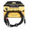Kozmos KCL-333-3M Stereo 3,5mm - 2 x 6,35mm Mono 3mt Kablo
