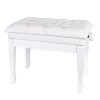 KOZMOS PJ006-WH Ayarlı Piyano Taburesi - Beyaz