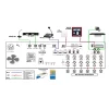 Meteor ACL-COMPACT Acil Anons Sistemi, 12 Zone, 500W 100V Amfili, Mesaj Kayıt ve Otomatik Anons