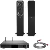 NuPrime Omnia A200 - Q Acoustics 3050i Black - QED XT40i 3M. Hi-Fi Müzik Sistemi