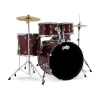 PDP Drums centerstage 20 Inch 5-Parça Akustik Davul Seti (Ruby Red Sparkle)