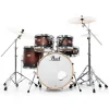PEARL DMP905/C260 Decade Maple Satin Brown Burst 5 Parça (20B/10T/12T/14F/14S) Aksamlı Akustik Davul Seti